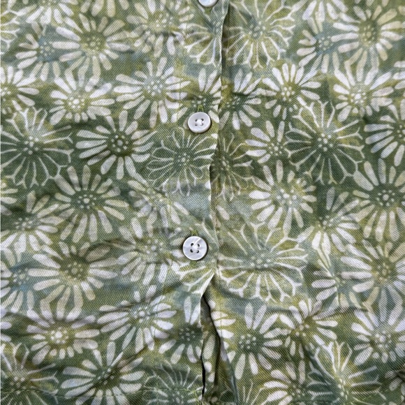 American Eagle Green Floral Button-Front Tank | NWT | Size XL - Picture 3 of 7